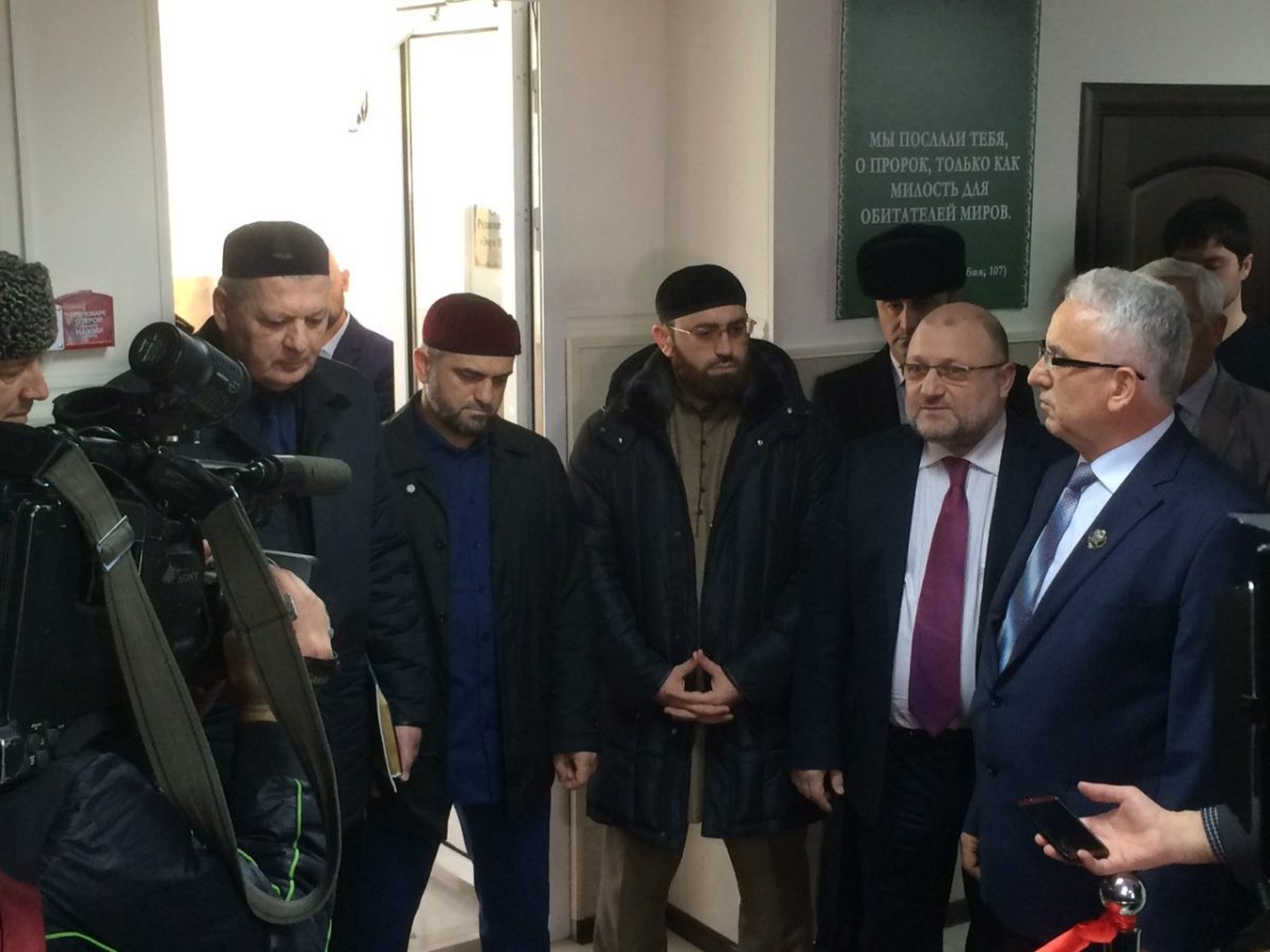 Х.А.Кадыров в музее «Зори Ислама»